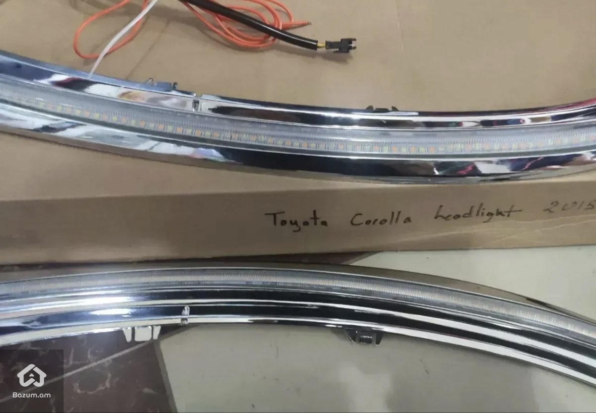 Toyota corolla 2016-2018 LED Լույսեր Թարթիչներ Надфарник Ցերեկային Լույս DRL հալ - image 3