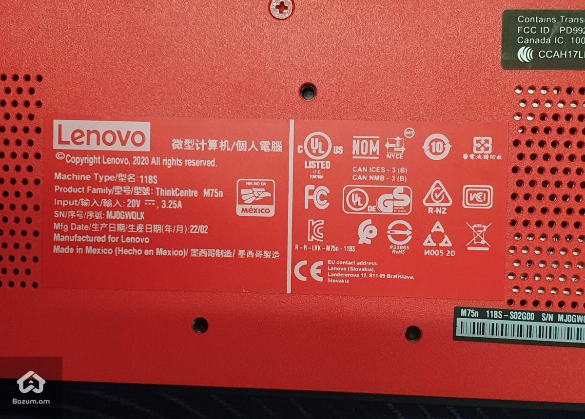 Mini PC Lenovo ThinkCentre M75n Ryzen 5 3500U 8GB RAM 256GB SSD M2 Nvme - image 5