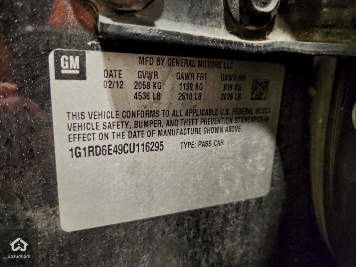 Վաճառվում է Chevrolet Volt 2012 թ. ճանապարհից - image 12