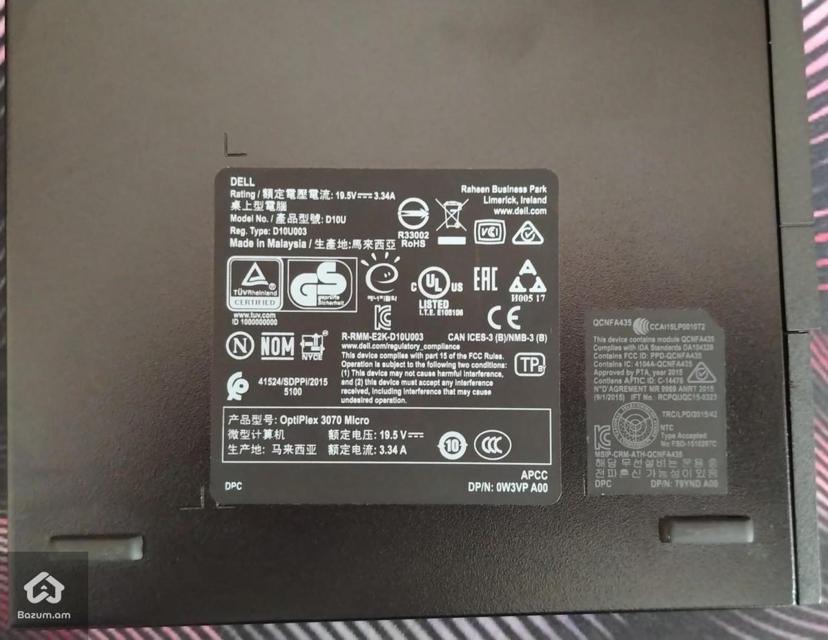 Mini Pc Dell OptiPlex 3070 Micro DM Intel Core i3 9100T 16Gb Ram 128GB SSD M2  - image 6