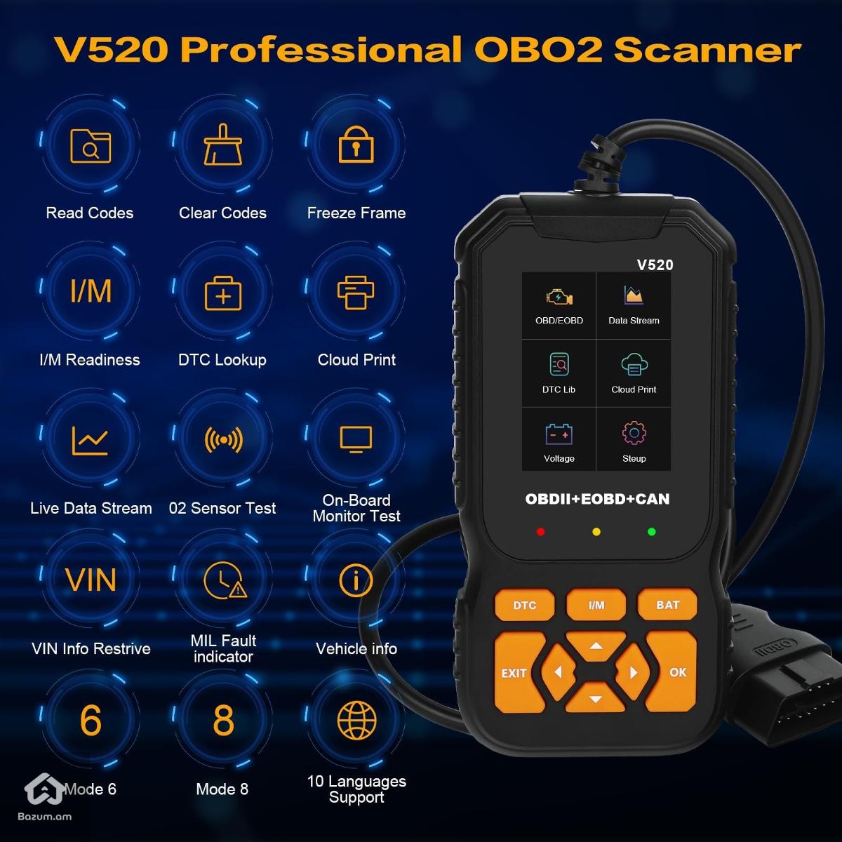 Դիագնոստիկայի սարք Check Engine, abs, srs, tpms, - image 2