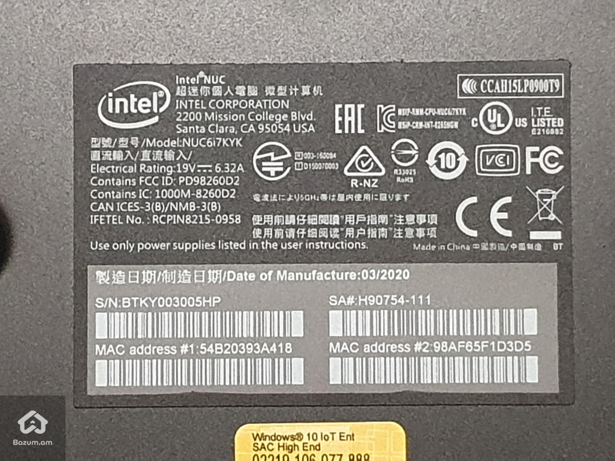 Mini PC Intel Nuc NUC6i7KYK Core i7-6770HQ 8GB RAM 128GB SSD - image 6