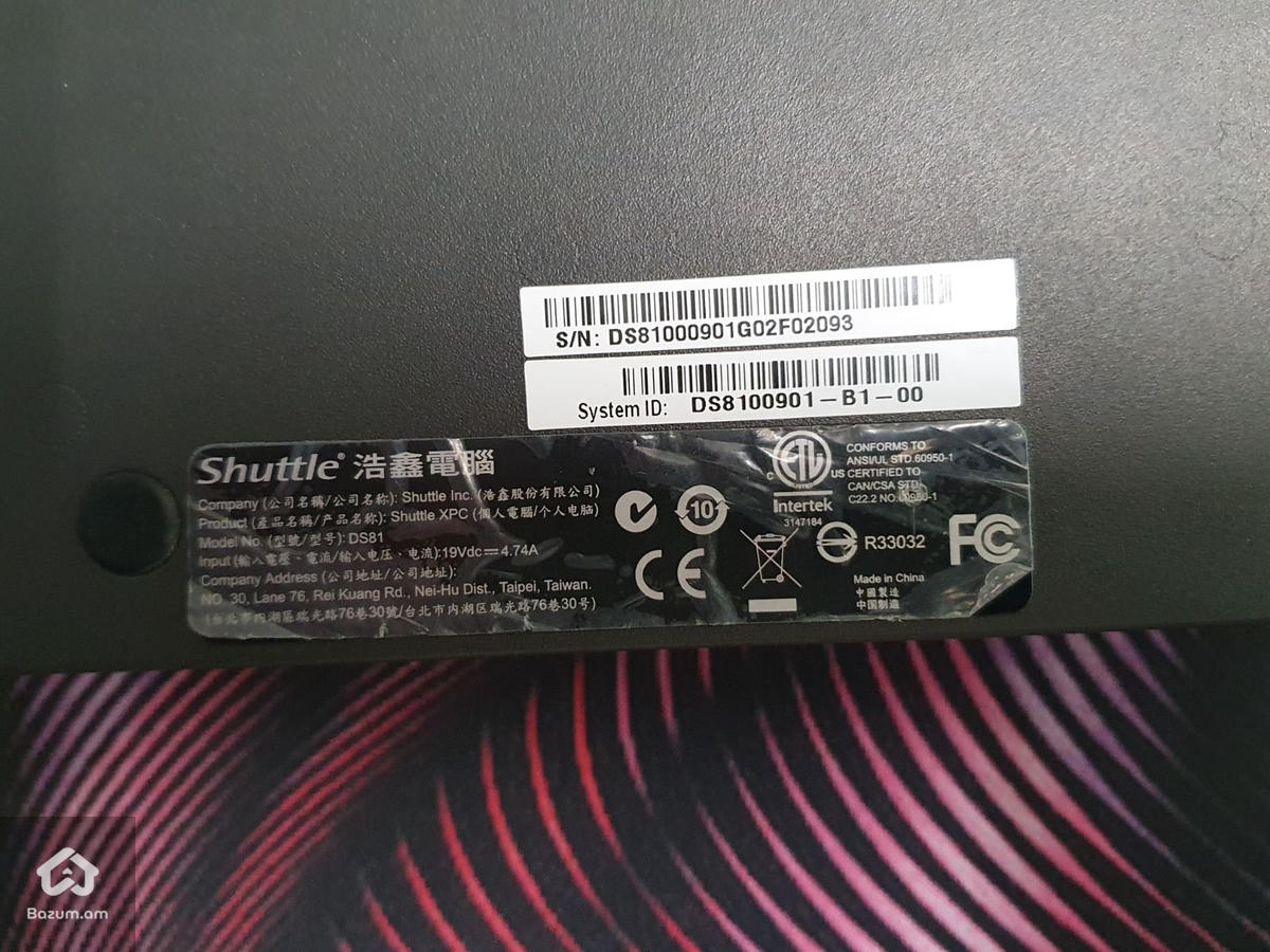 Mini PC Shuttle DS81 Intel Core i3 4160T RAM 8Gb 250Gb SSD  - image 5