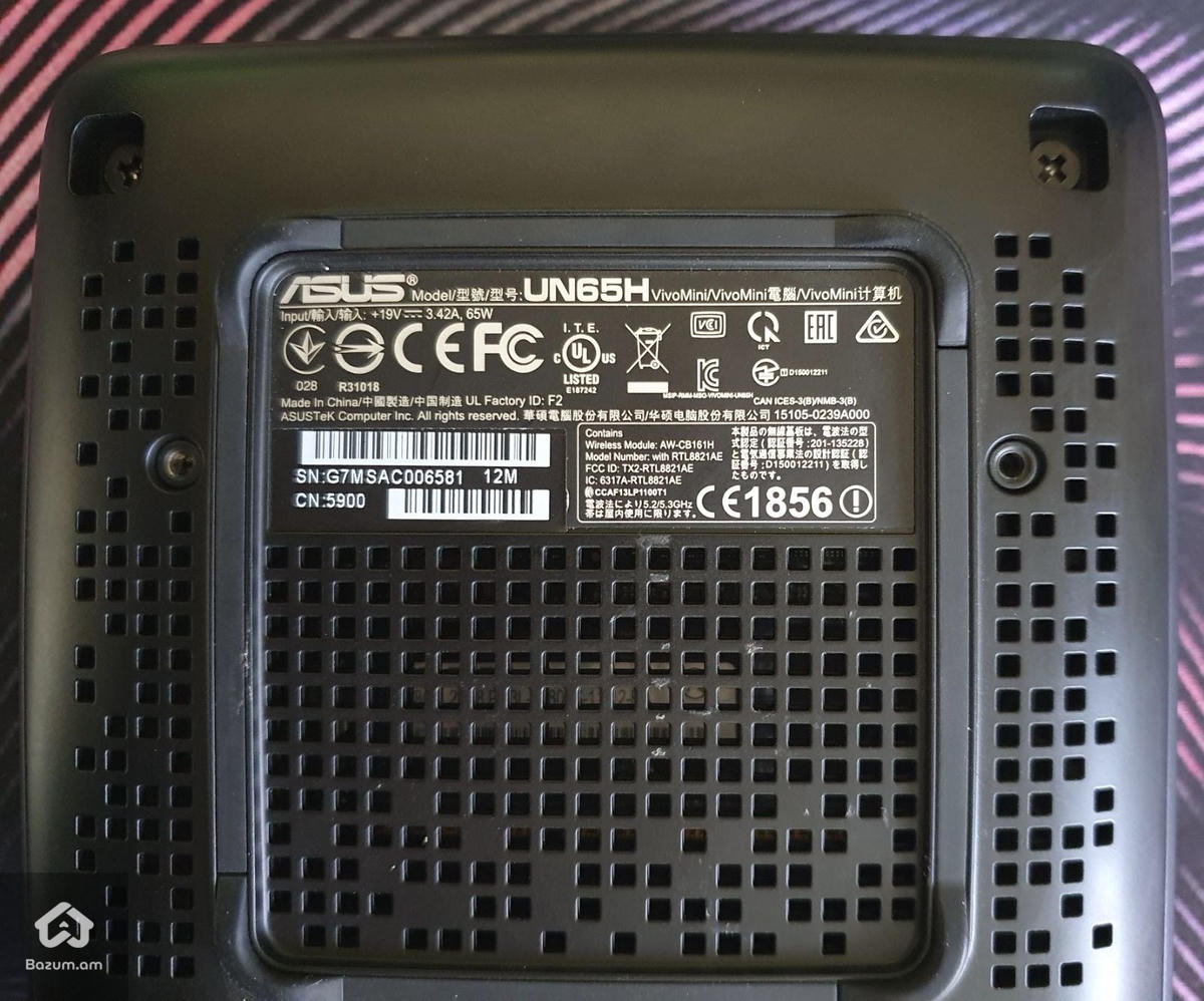 Mini PC Asus Vivo Mini UN65H Intel Core i3 6100U 8GB RAM 128GB SSD - image 6