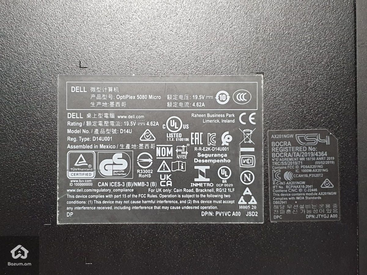 Mini Pc Dell OptiPlex 5080M DM Core i5 10500T 16Gb Ram 256GB M2 Nvme 1TB HDD - image 6