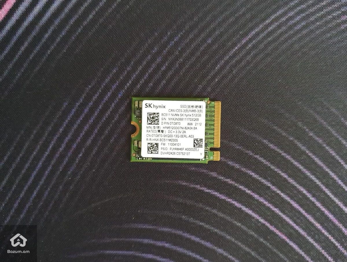 M2 NVMe SSD 30MM SK Hynix BC511 512GB NVMe M2 Gen3x4 (HFM512GDGTNI-82A0A) - image 1