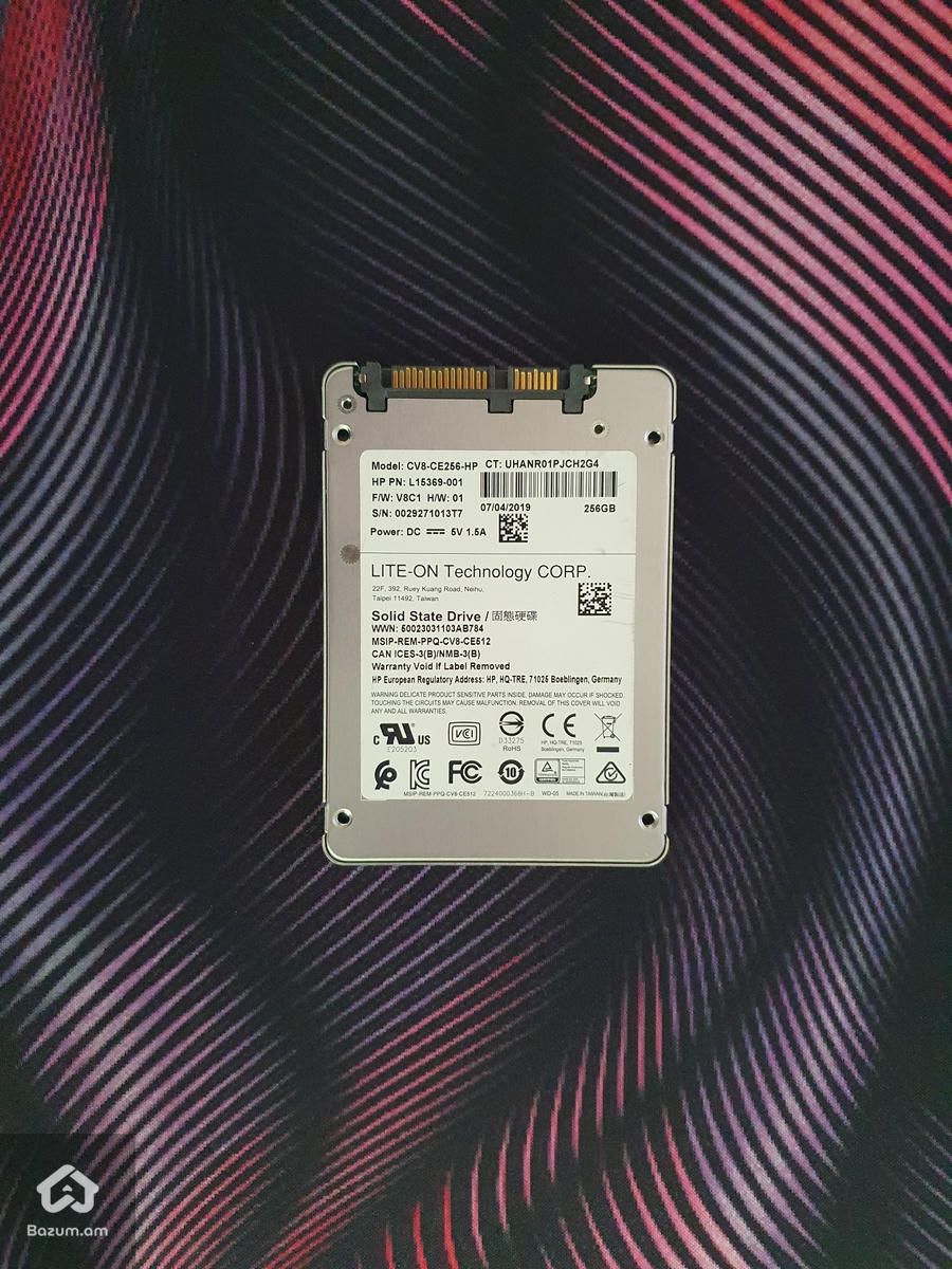 SSD HP Lite-On 256GB NAND 3D-TLC Model-CV8-CE256-HP 100% Live - image 1
