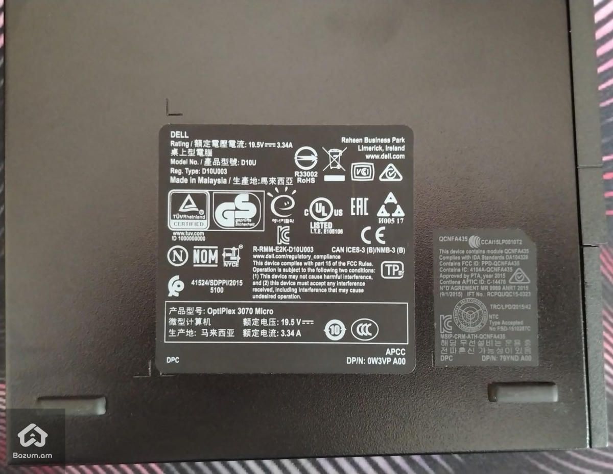 Mini Pc Dell OptiPlex 3070 Micro DM Intel Core i3 9100T 16Gb Ram 128GB SSD M2  - image 6