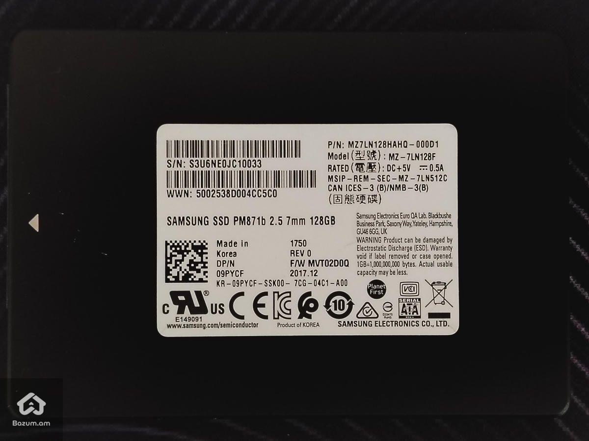 SSD Samsung PM871b Enterprise Series 128GB Model-MZ-7LN128F TLC NAND - image 2