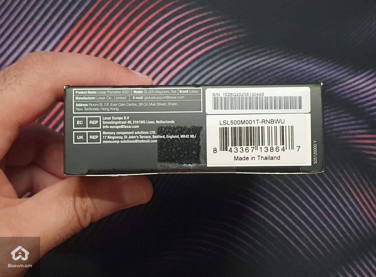 Portable SSD Lexar 1TB SL500 External SSD 2000Mb/s-1800MB/s USB 3.2 Gen 2x2 - image 6