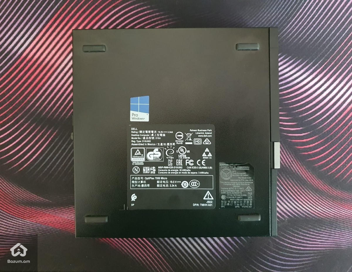Mini Pc Dell OptiPlex 7050 Micro DM Intel Core i7 6700T 8Gb Ram 256GB SSD M2 - image 5