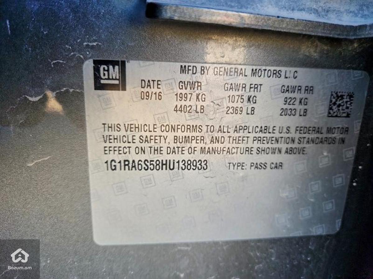 Վաճառվում է Չեվրոլետ Վոլտ 2 2017թ․ ճանապարհից - image 12